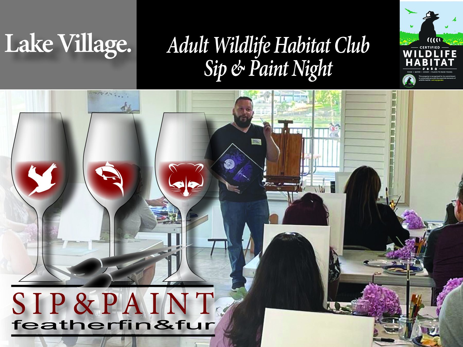 lake village paint and sip
