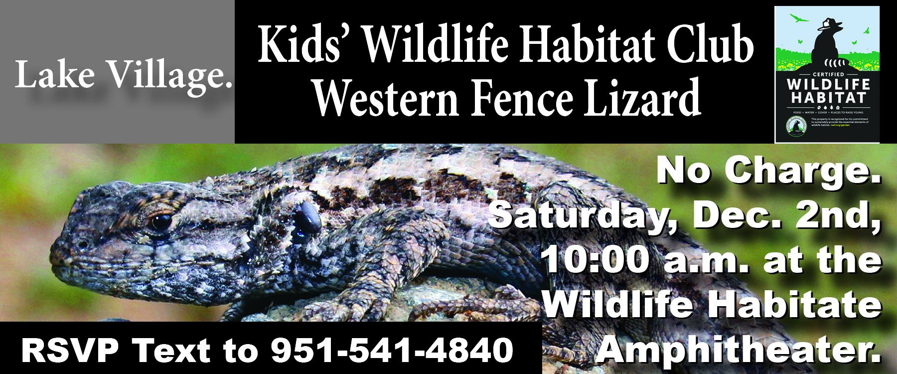 wildlife habitat fence lizard